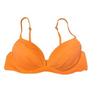 Smart & Sexy Orange Push Up Bikini Swim Top 34B